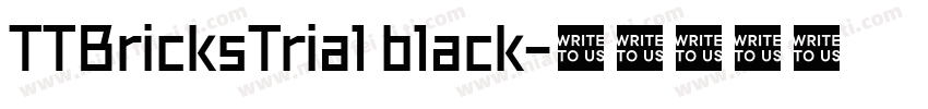 TTBricksTrial black字体转换